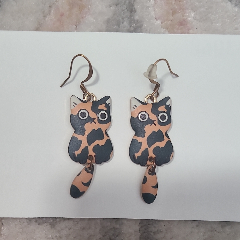 Dangly Cat Earrings